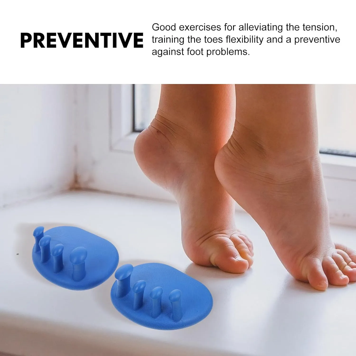 1 Pair Arch Trainer Foot Thumb Tool Hammer Exercise Tool Separator Bunion Cushions Stretcher Tool Practical for Foot Thumb Accessories Elastic
