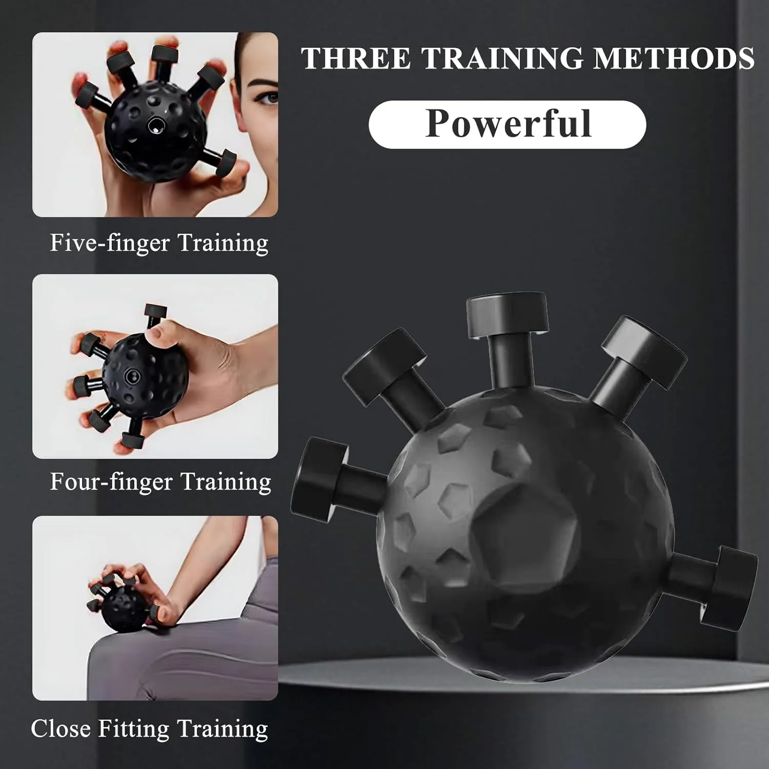2025 Upgraded Hand Grip Strengthener - Adjustable Finger Exerciser, Hand Extension Trainer, Stress Relief Ball & Grip Strength Tool - for Fitness, Rehab, Office & Rock Climbing