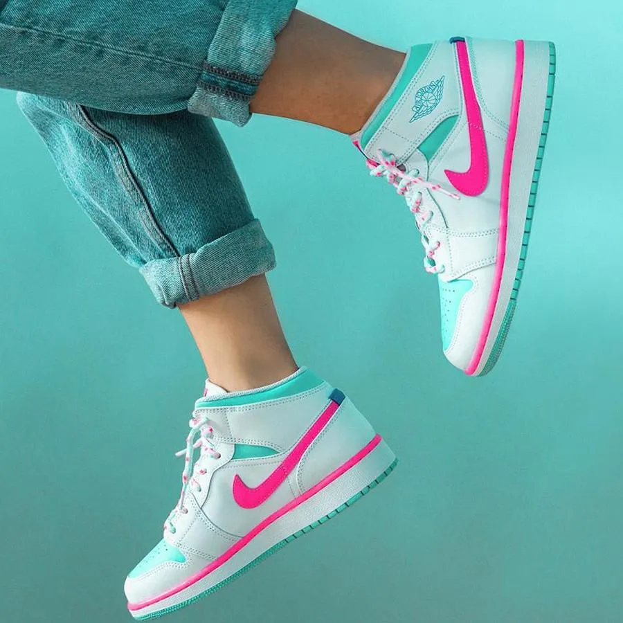 Air Jordan 1 Mid GS 'Digital Pink'