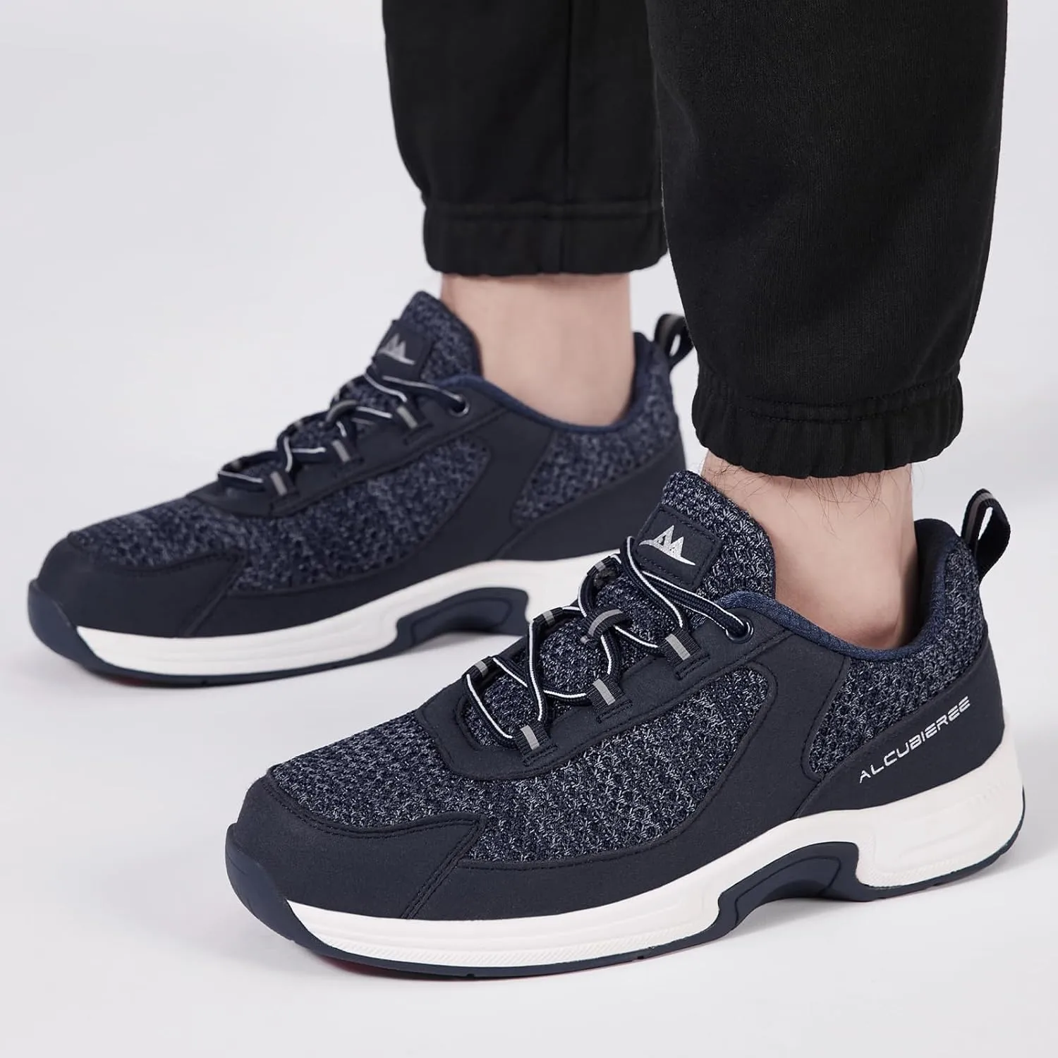 alcubieree OTR Mens Walking Shoes Diabetic Orthopedic Sneakers for Plantar Fasciitis