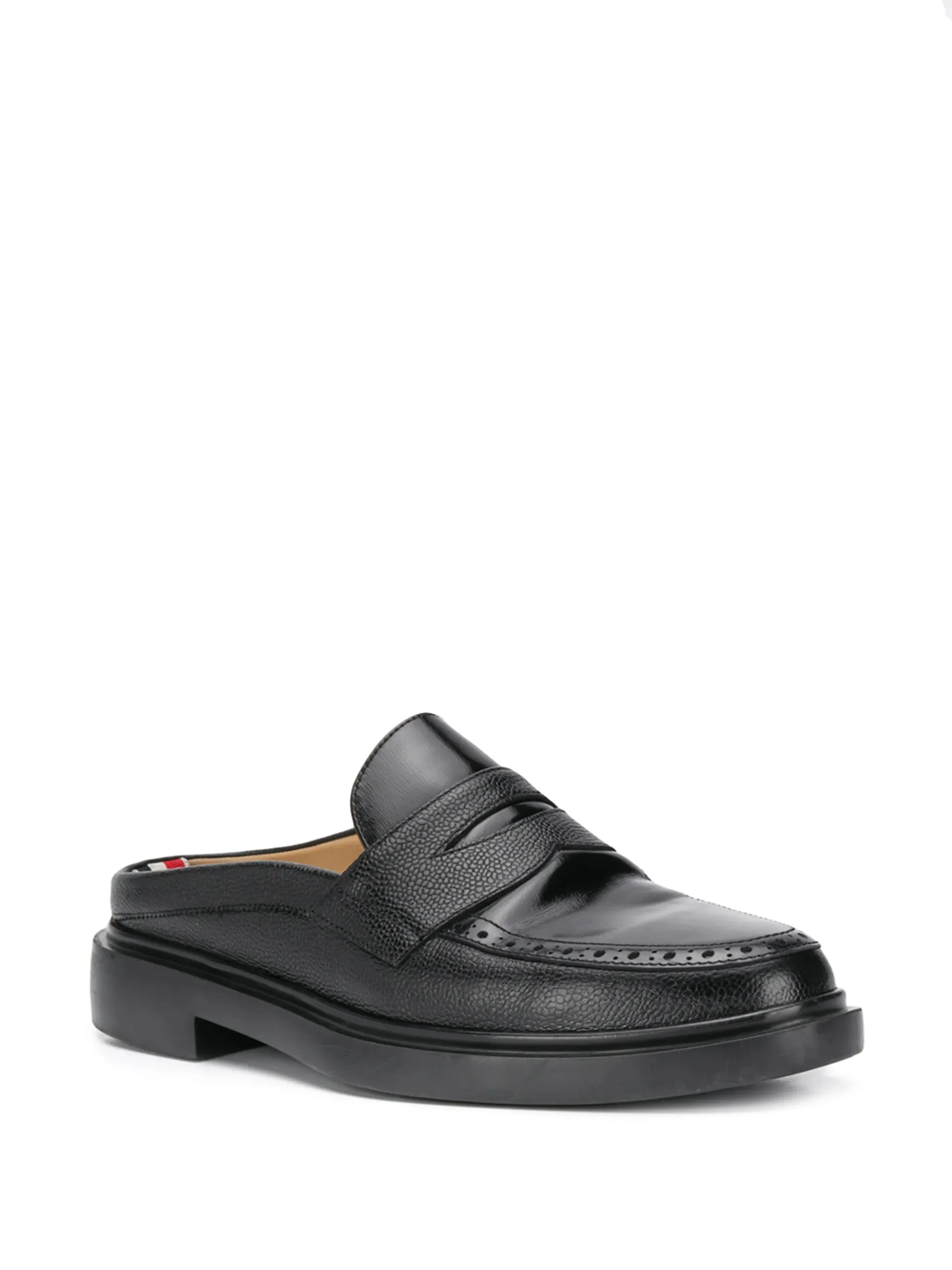 All-inclusive pebbled High-performance mules loafer leather penny