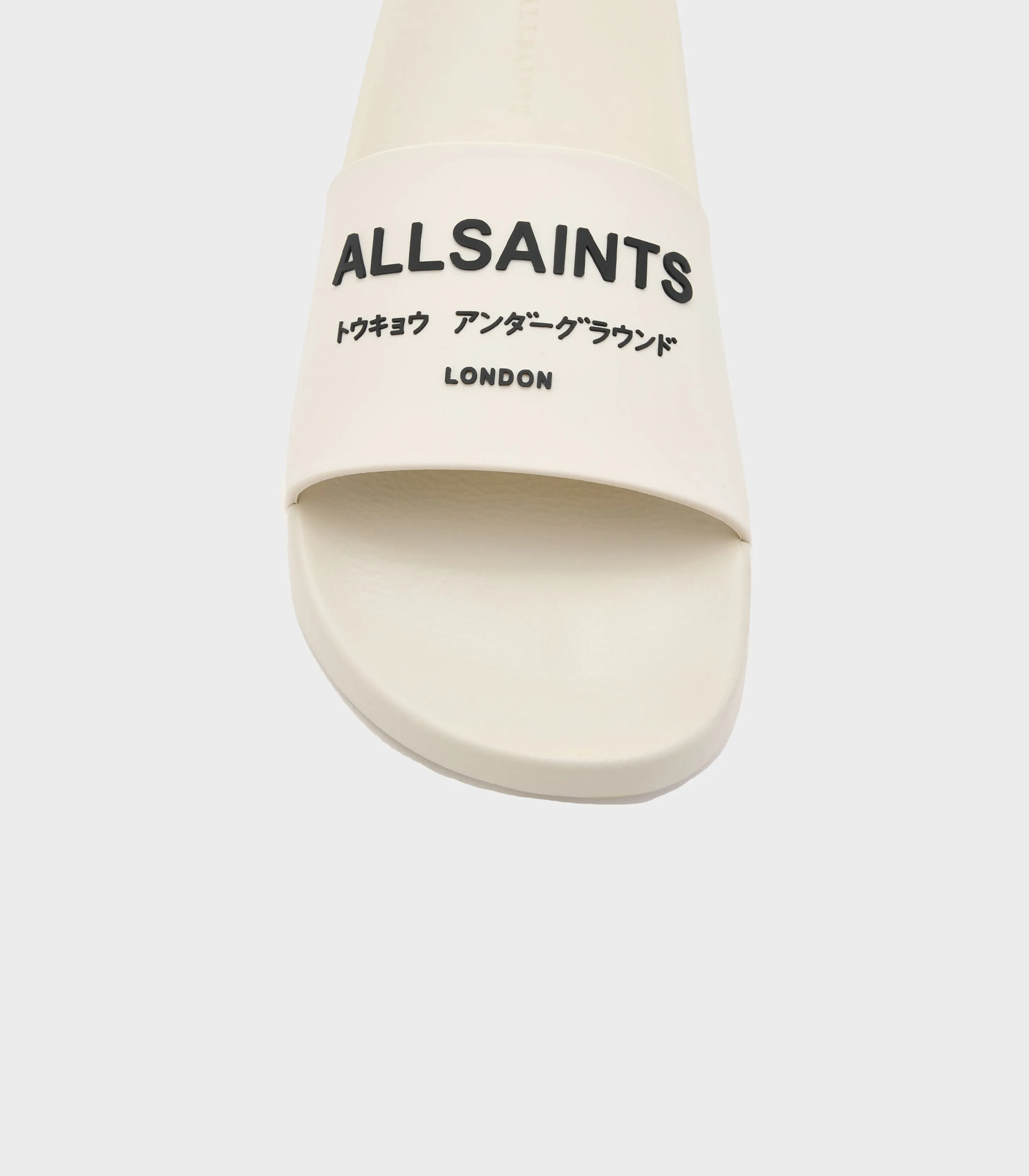 AllSaints - Underground Logo Slip On Sliders