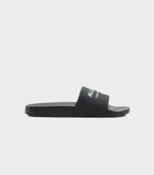 AllSaints - Underground Logo Slip On Sliders
