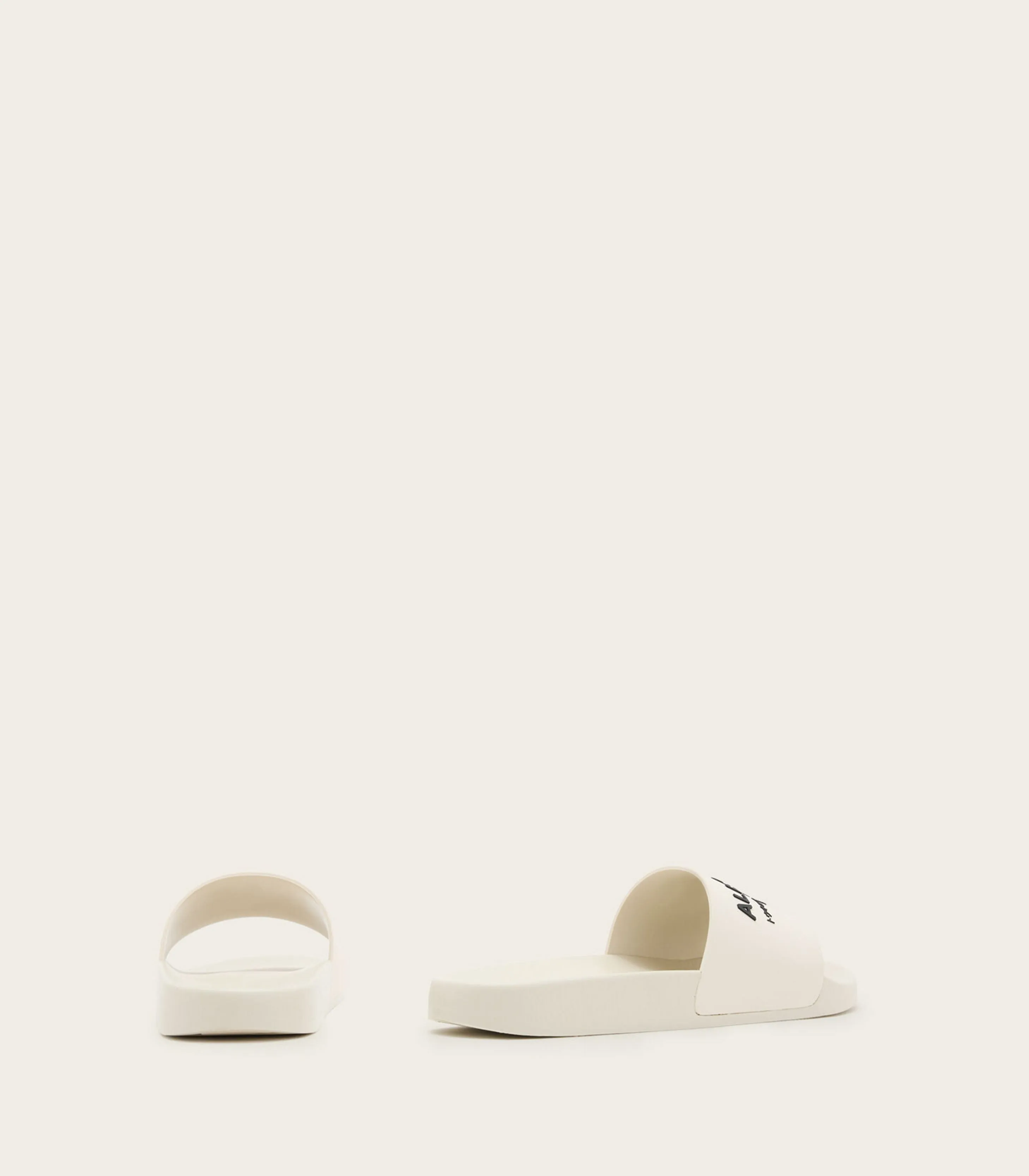 AllSaints - Underground Logo Slip On Sliders