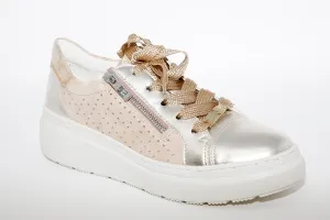 ARA - LACED TRAINER - GOLD MULTI