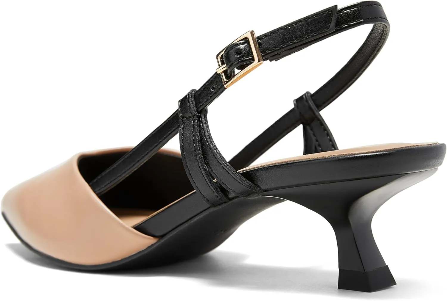 Arromic Women's Slingback Kitten Heels Closed Toe Pointed Toe Low Pump Dress Work Bridal Wedding Heel Shoes