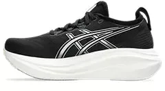 Asics Gel Nimbus 27 (B Width) - Black/Lake Grey (Womens)