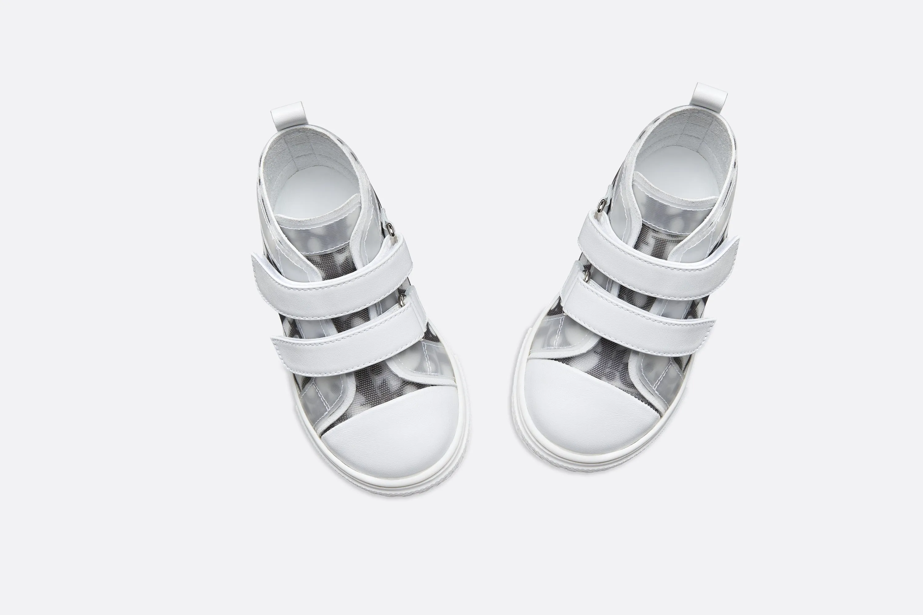 B23 High-Top Sneaker • White and Black Dior Oblique Technical Fabric