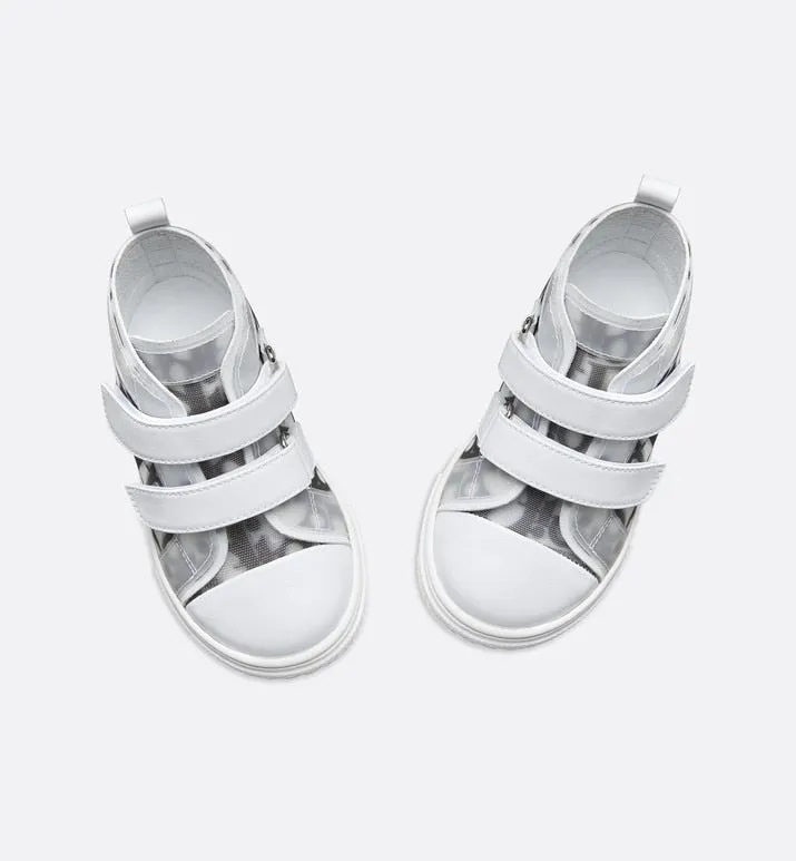 B23 High-Top Sneaker • White and Black Dior Oblique Technical Fabric