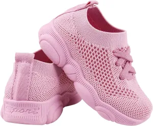 Baby Boy Girl First Walking Shoes Toddler Infant Mesh Sneakers Breathable Lightweight Non-slip Rubber Sole Summer
