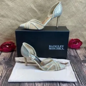 BADGLEY MISCHKA Tan Haze Pointed Toe Pump 7.5