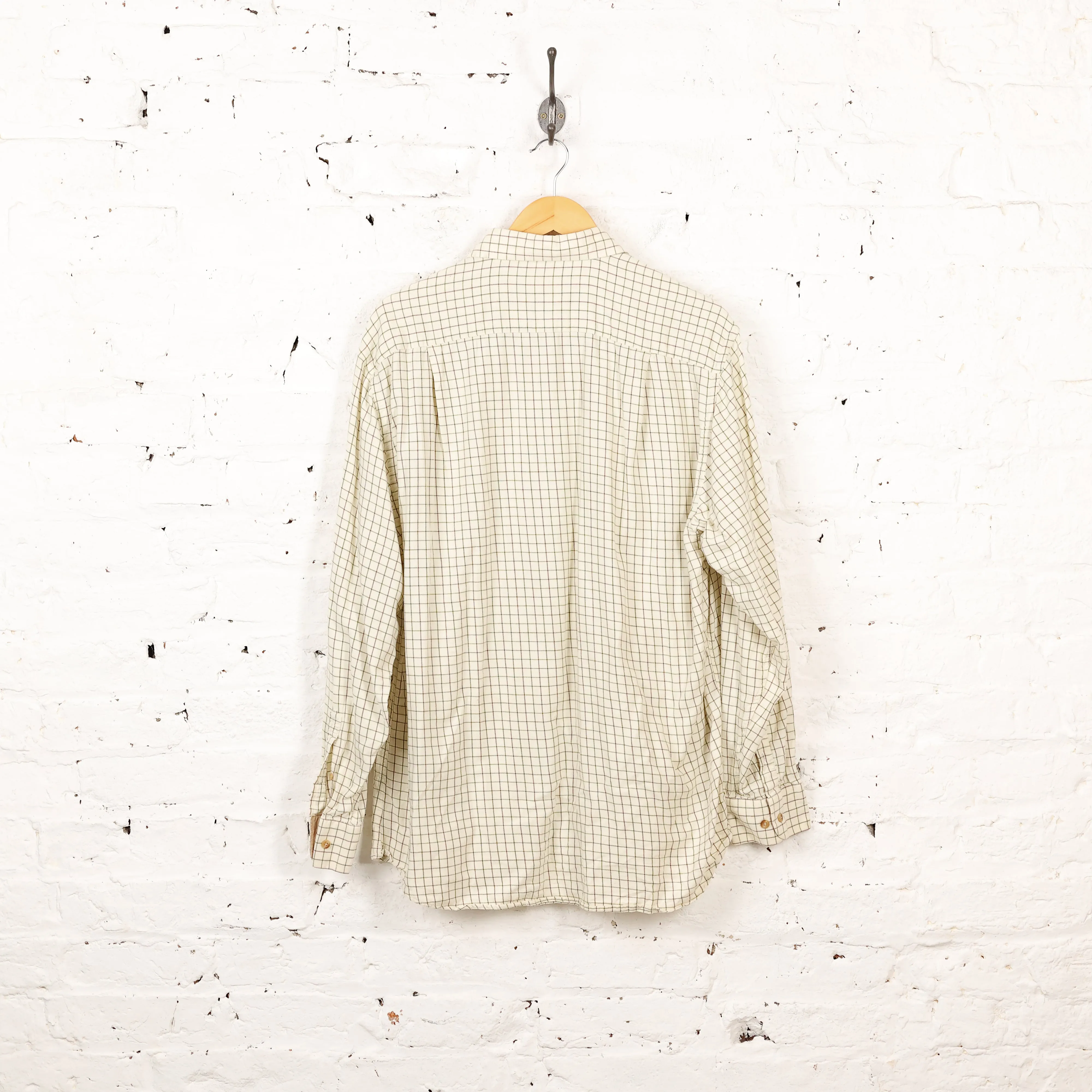 Barbour Comfort Fit Check Shirt - White - XL