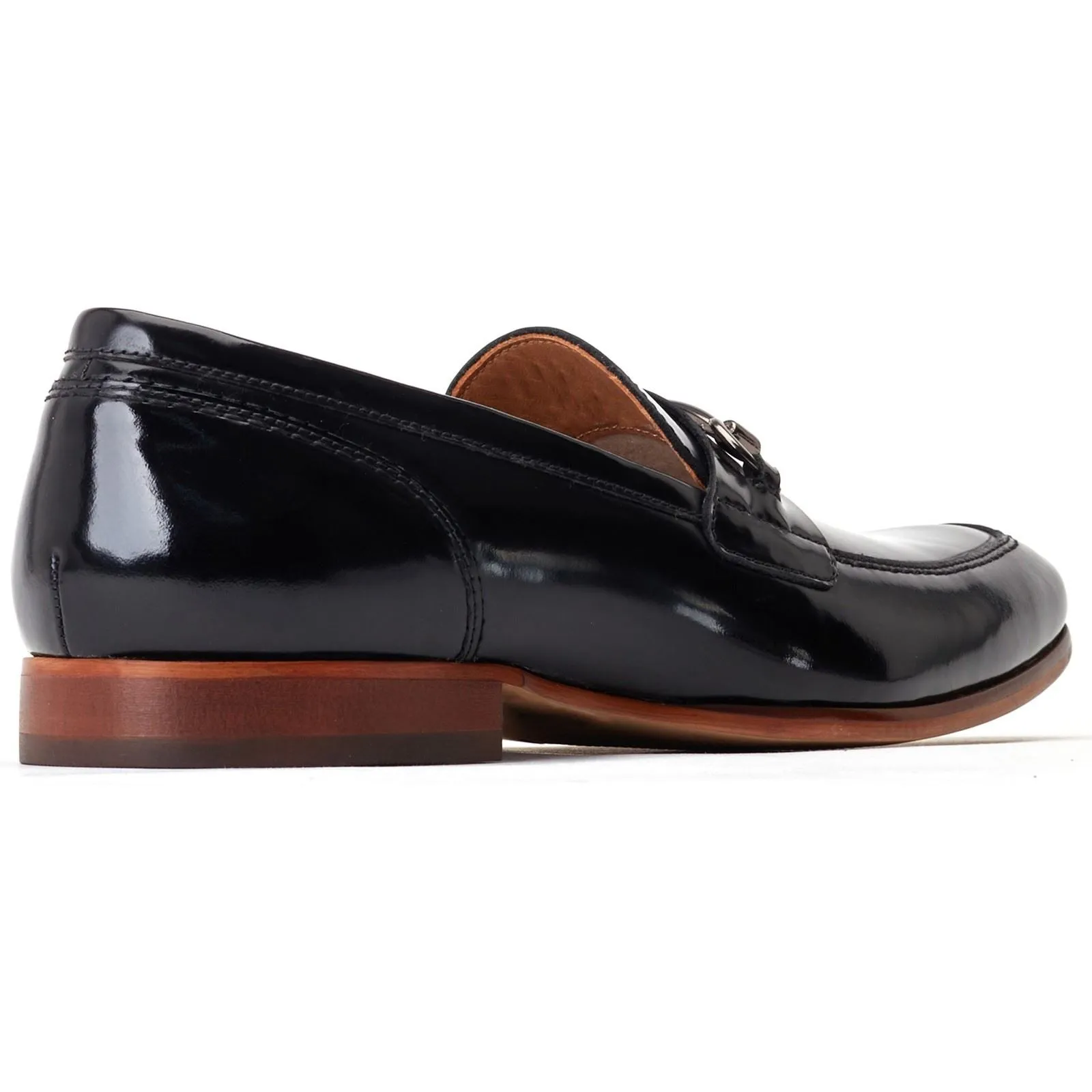 Base London Men's Russo Buckle Loafer in Black