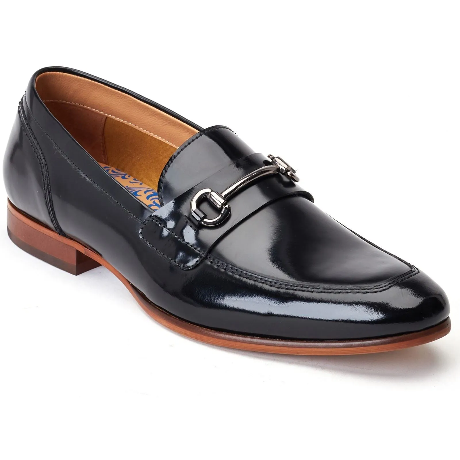 Base London Men's Russo Buckle Loafer in Black