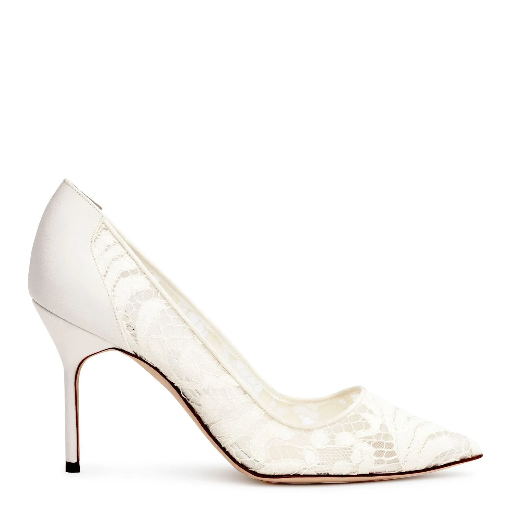 BBLA 90 lace ivory pumps