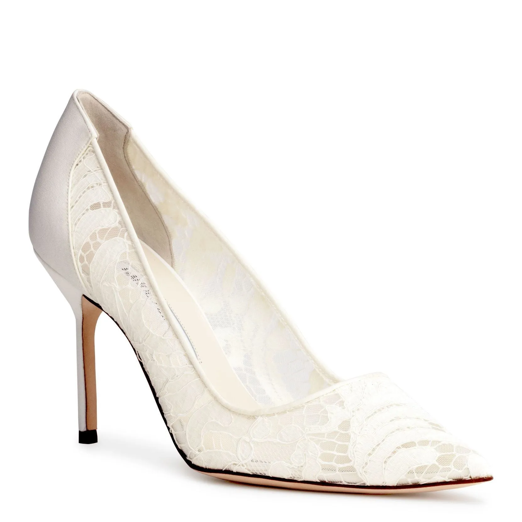BBLA 90 lace ivory pumps