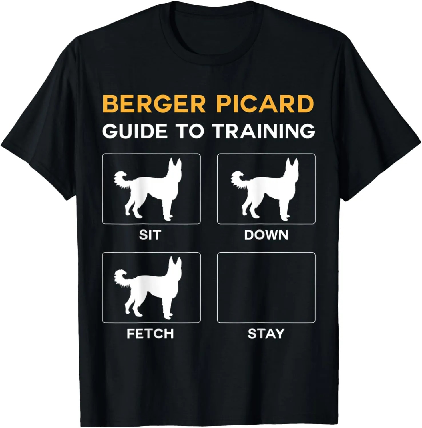 Berger Picard Guide To Training Dog Obedience T-Shirt