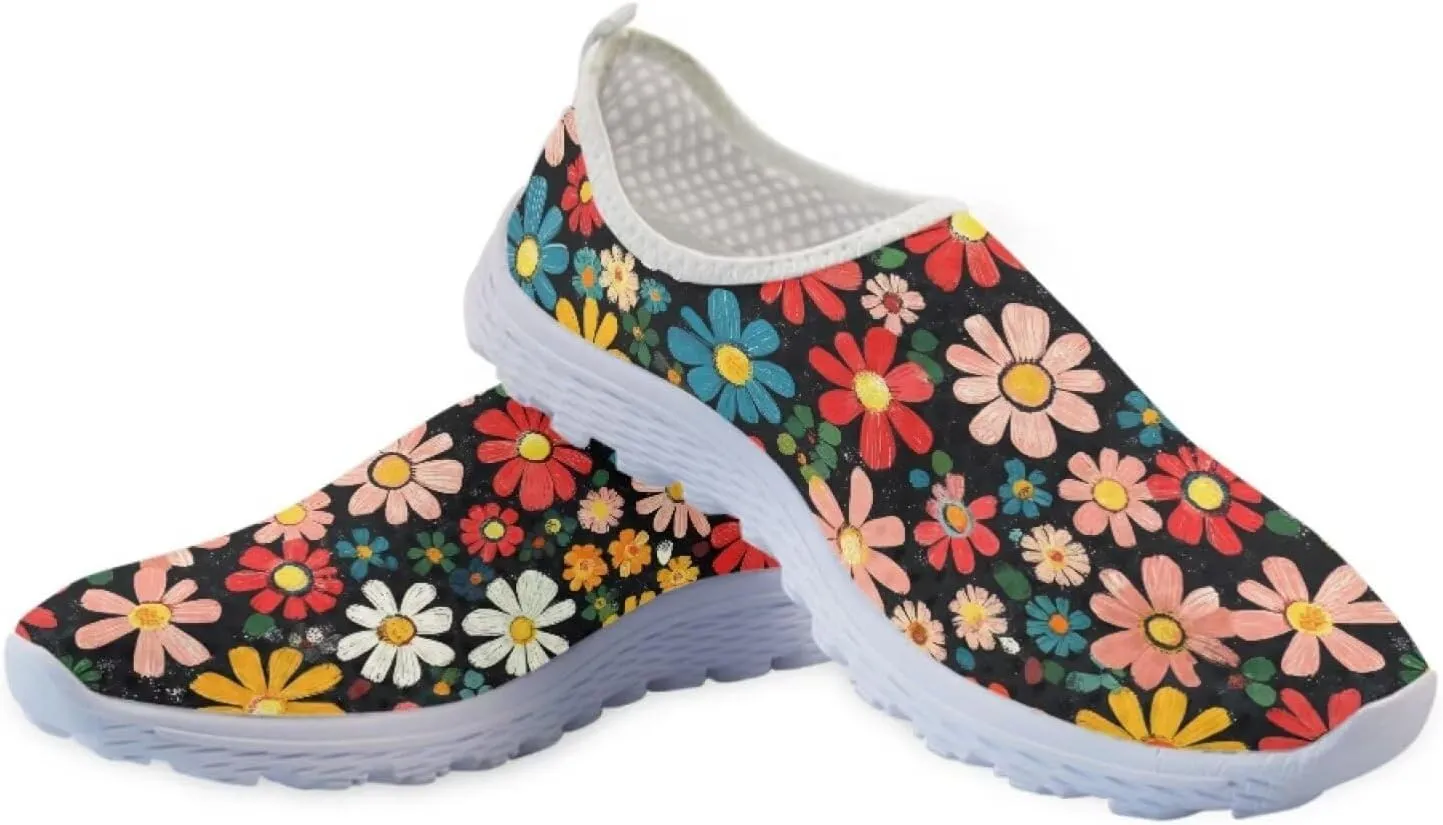 BIGCARJOB Women Sneaker Slip-on Walking Shoes Woman Casual Sport Gym Shoes Breathable Mesh Running Shoes Mom Shoes