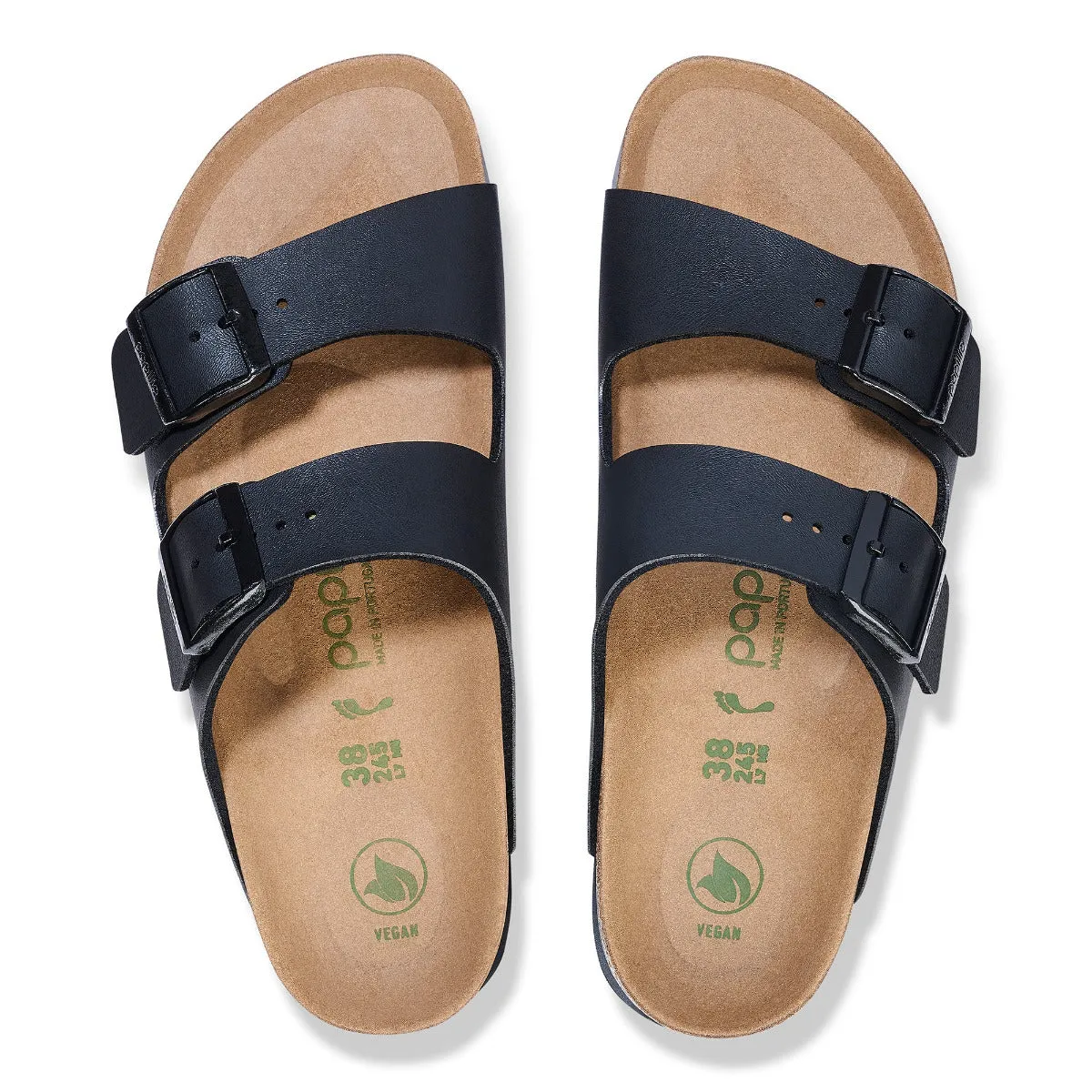 Birkenstock 1027395 Arizona Platform Vegan Black Birko Flor - Narrow