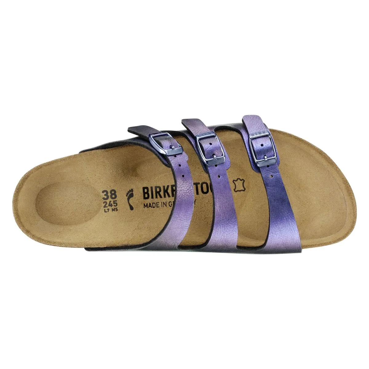 Birkenstock Florida Birko-Flor Graceful Gemm Violet Sandals