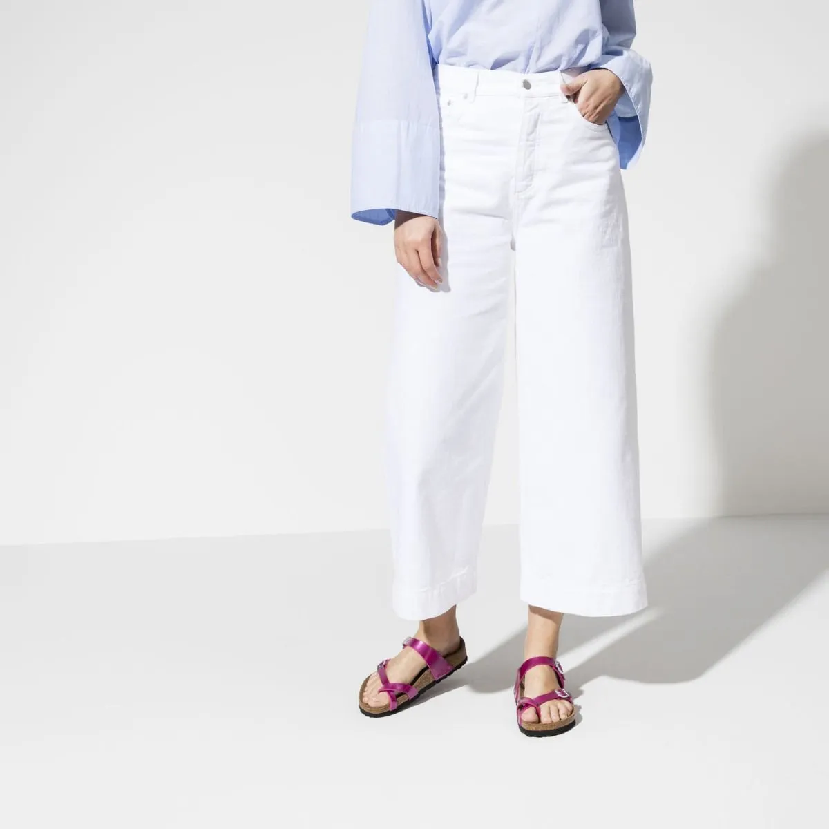 Birkenstock Mayari Birko-Flor Electric Metallic Magenta Sandals