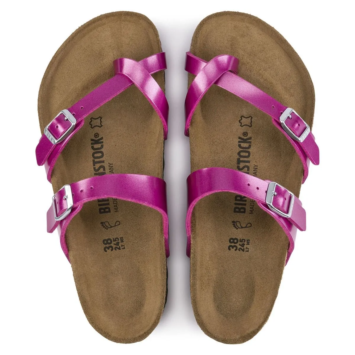 Birkenstock Mayari Birko-Flor Electric Metallic Magenta Sandals