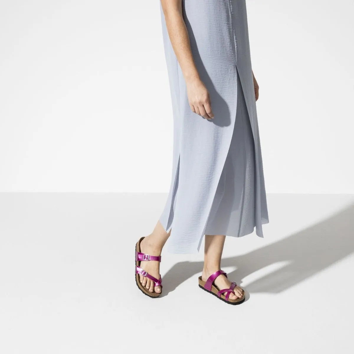 Birkenstock Mayari Birko-Flor Electric Metallic Magenta Sandals