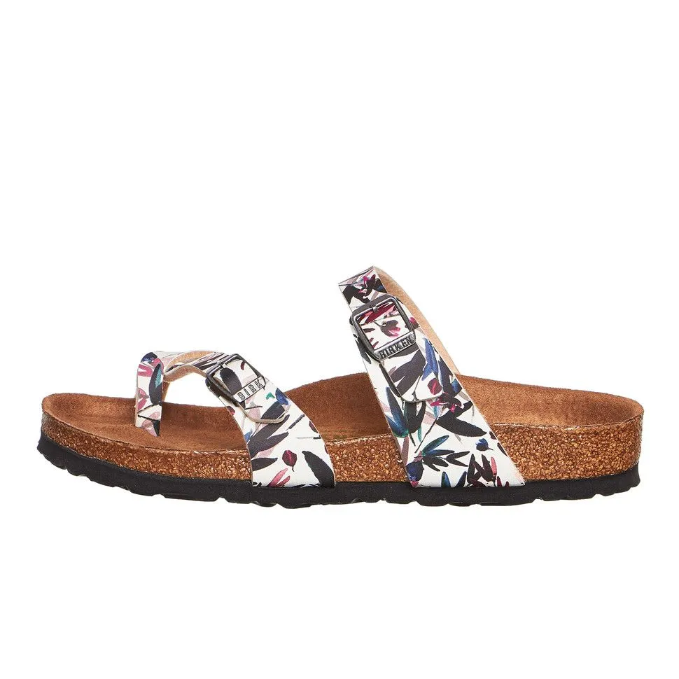Birkenstock Mayari Birko-Flor Floral Fades Off White Vegan Sandals