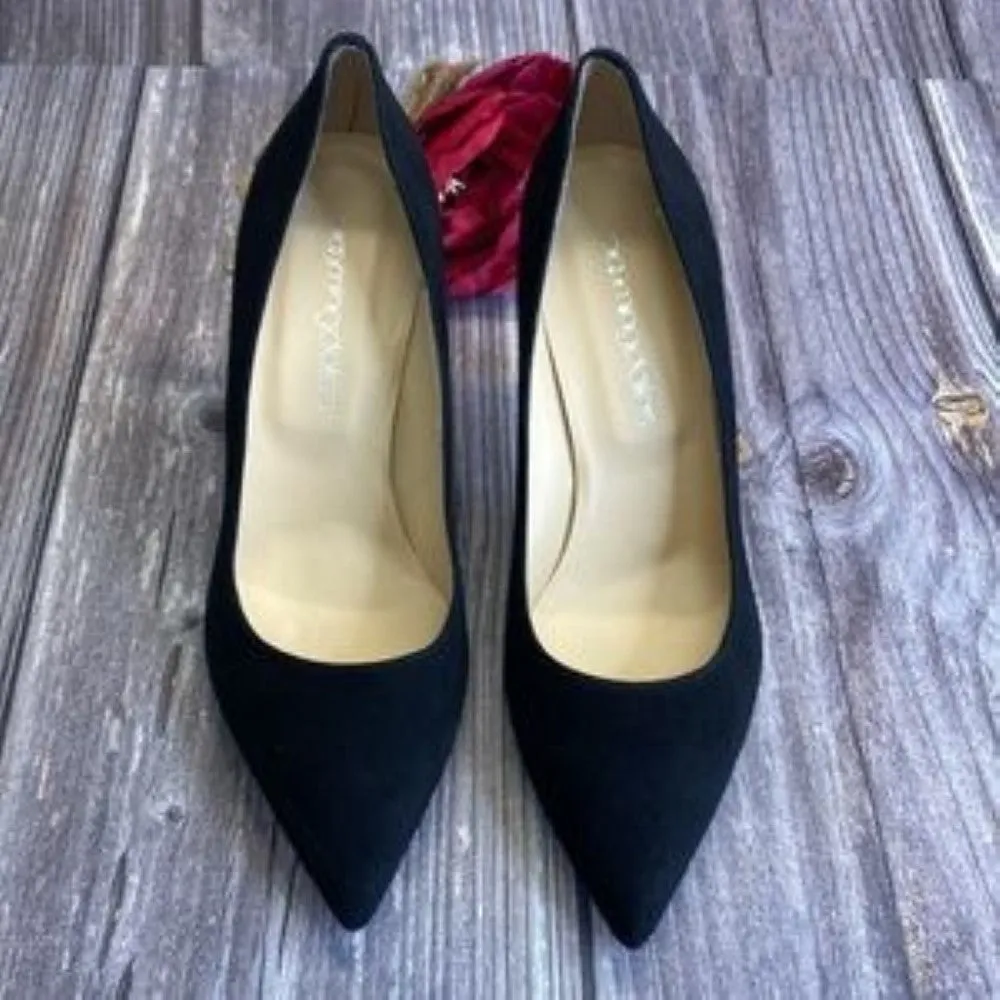 Bloomingdales Margo Black Suede Pointed-Toe Pumps 39M