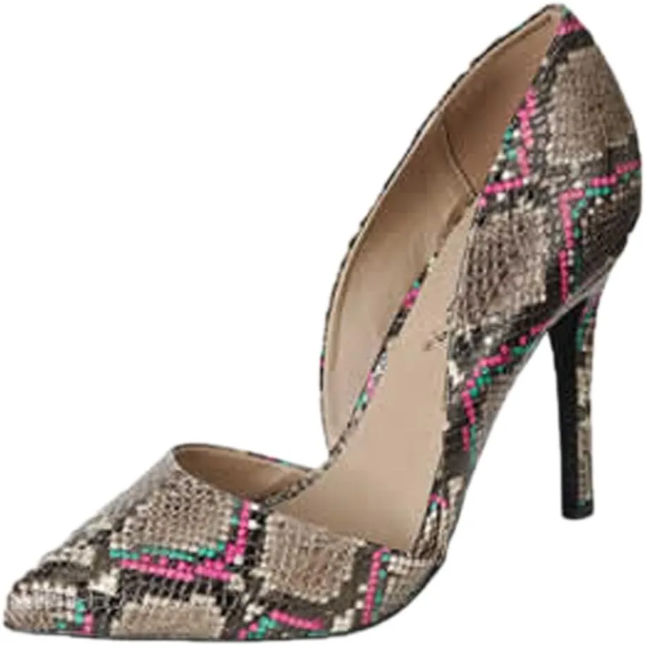 Breckelle's - Women's Mavis Pointed Toe Single Soles Pump, Multi 39220-8.5B(M) US