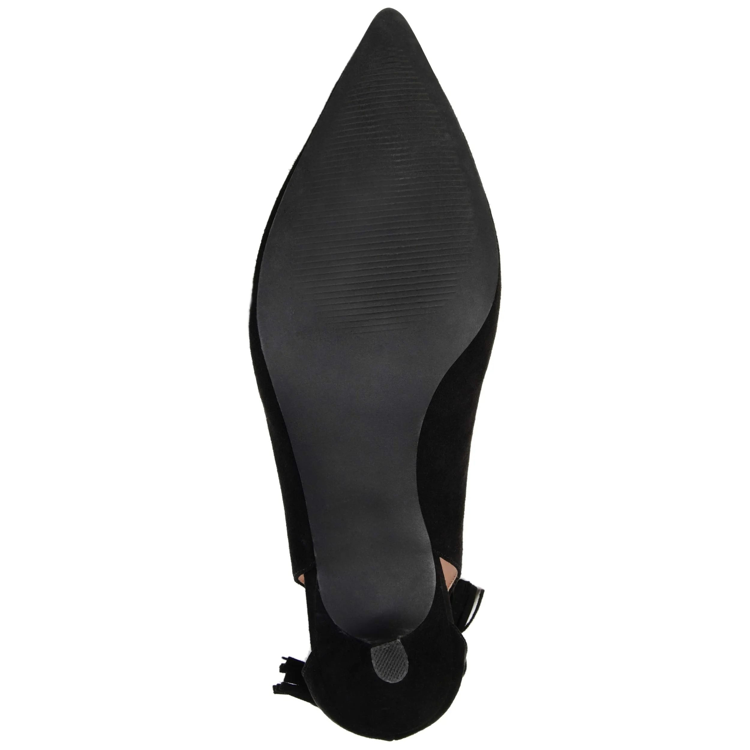 Brinley Co. Womens Pointed Toe Cut-Out Pump Black, 8.5 Regular US