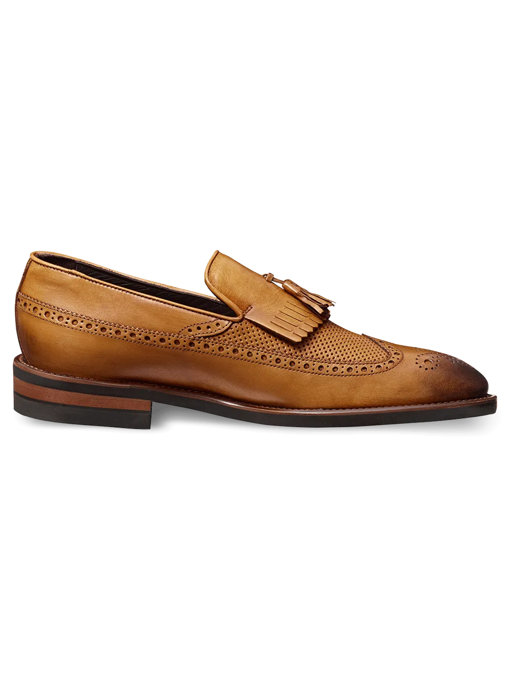 Byron Tassel Loafer - Chestnut