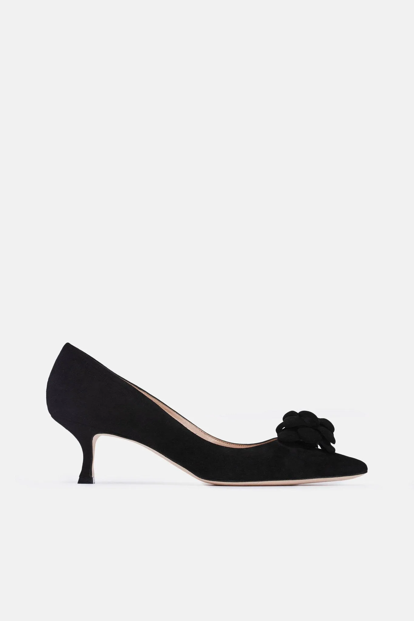Camelia Heel - Black Suede