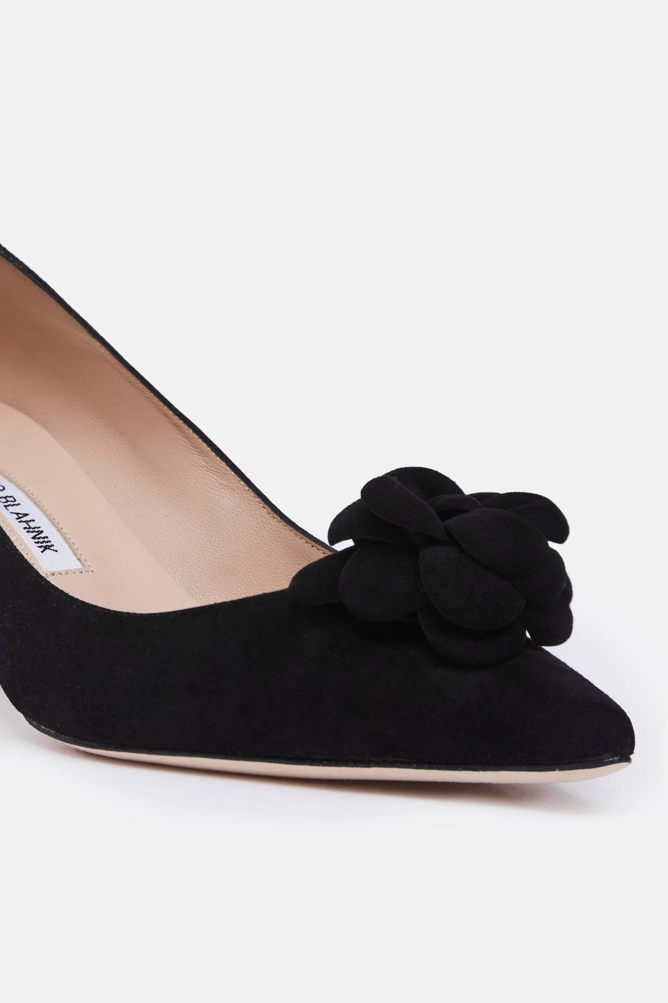 Camelia Heel - Black Suede