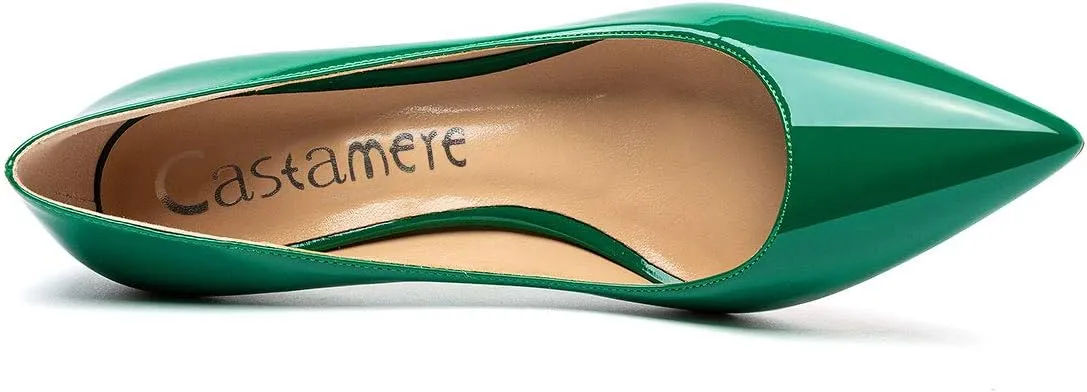 Castamere Womens Basic High Heels Pumps Slip-on Pointy Toe Stilettos 8.5 CM Heel