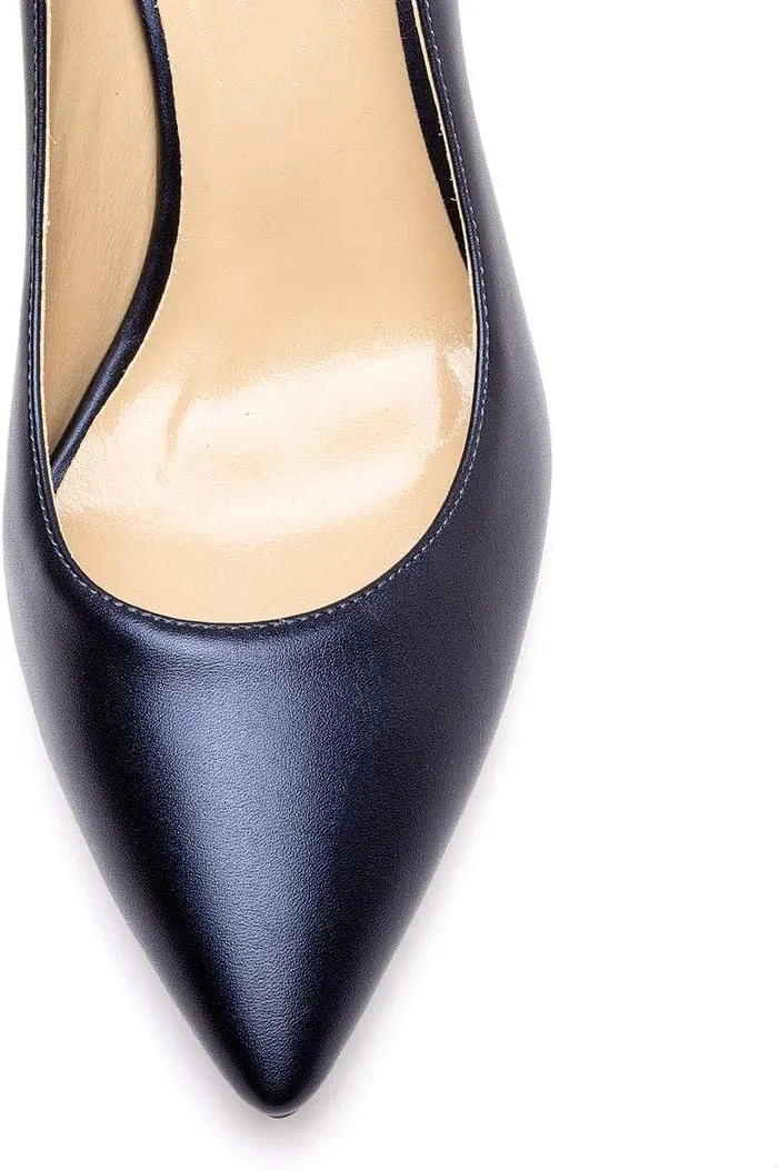 Castamere Womens Basic High Heels Pumps Slip-on Pointy Toe Stilettos 8.5 CM Heel