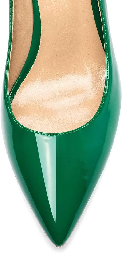 Castamere Womens Basic High Heels Pumps Slip-on Pointy Toe Stilettos 8.5 CM Heel