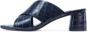 Castamere Womens Chunky Block Heels Slippers Slip-on Strappy Open Toe Sandals 5CM Heeled Sandal