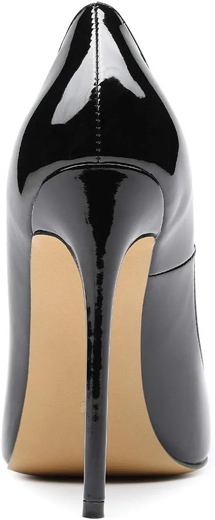 Castamere Womens High Heel Pumps Slip-on Pointy-Toe Elegant Stilettos Shoes 4.7Inch Heels Basic Pump