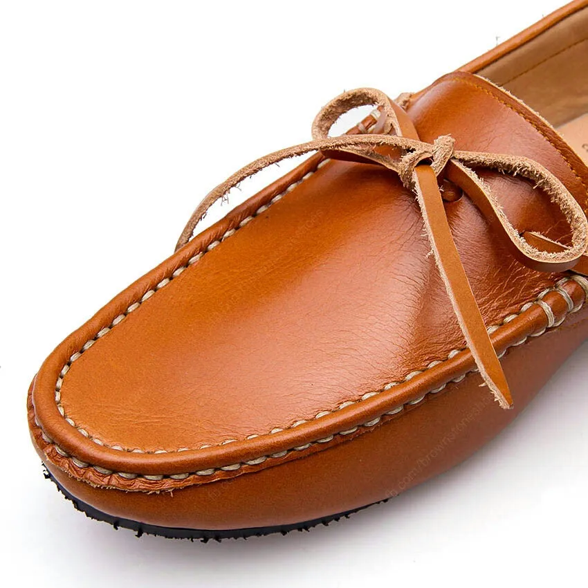 Casualist Lace Leather Loafer Soft Beige