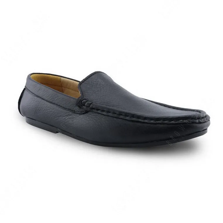 Casualist Leather Loafer Wrinkle Soft Black