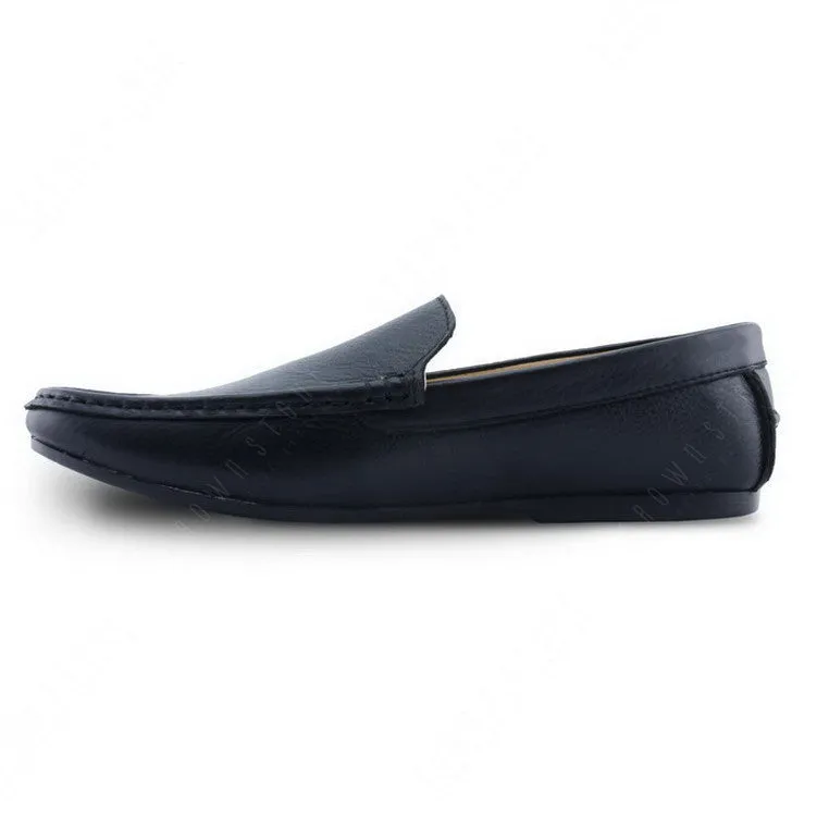 Casualist Leather Loafer Wrinkle Soft Black