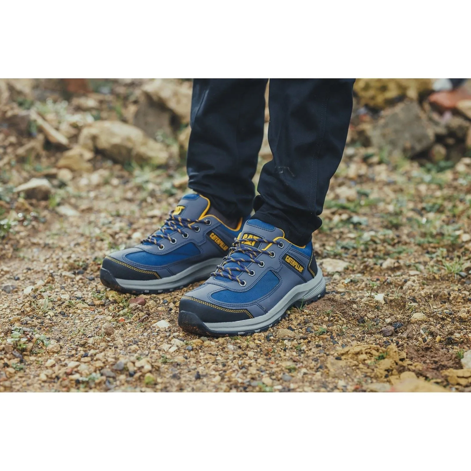 Caterpillar Men's Elmore Safety Trainer in Navy