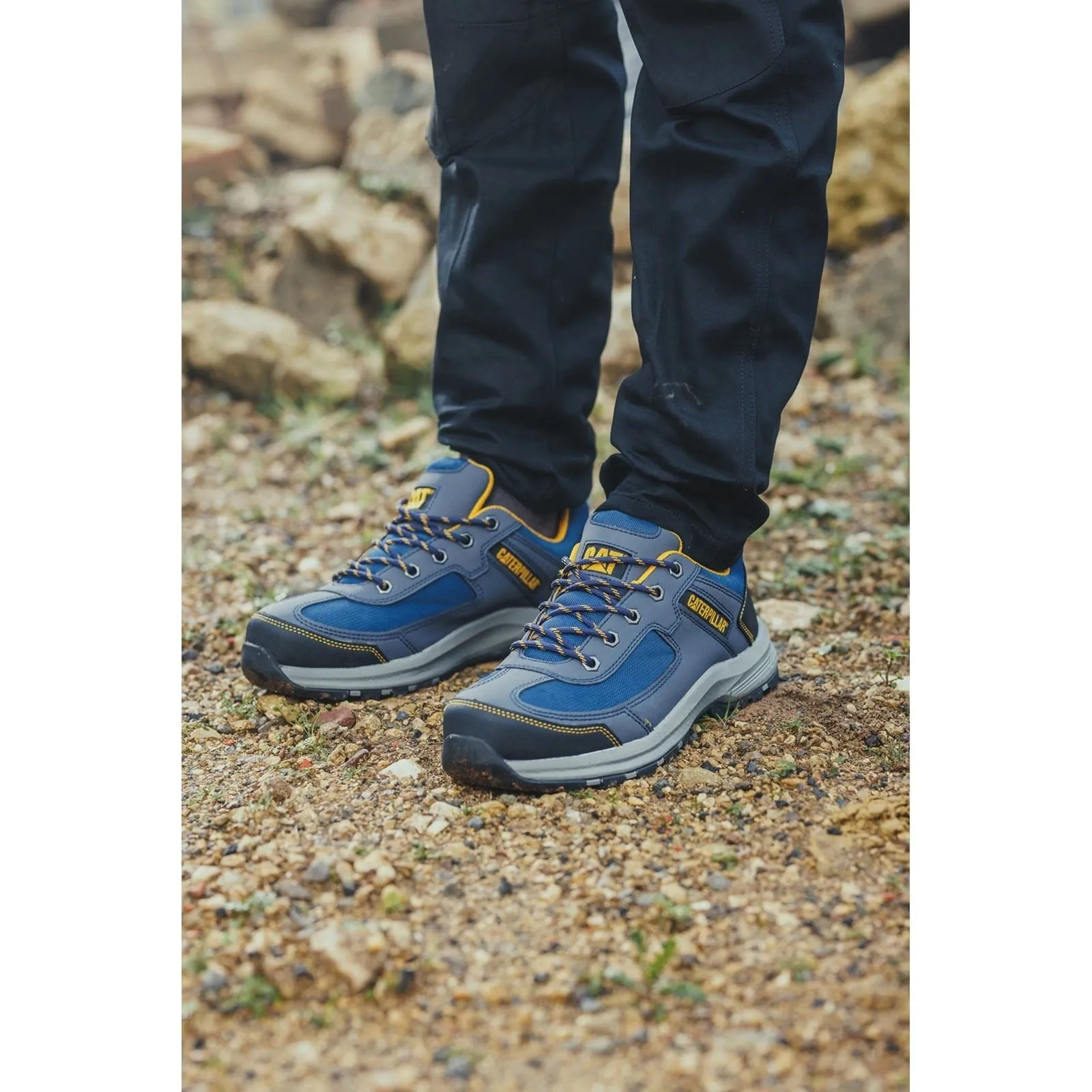 Caterpillar Men's Elmore Safety Trainer in Navy