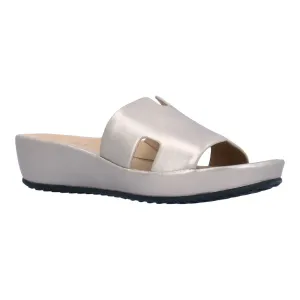 Catiana Slip on Sandal - Champagne Met Nappa