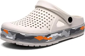CERYTHRINA Women's Garden Clogs Shoes: Casual Graphic Slip-on Comfort Sandals with Back Strap - Lightweight Outdoor Beach Footwear