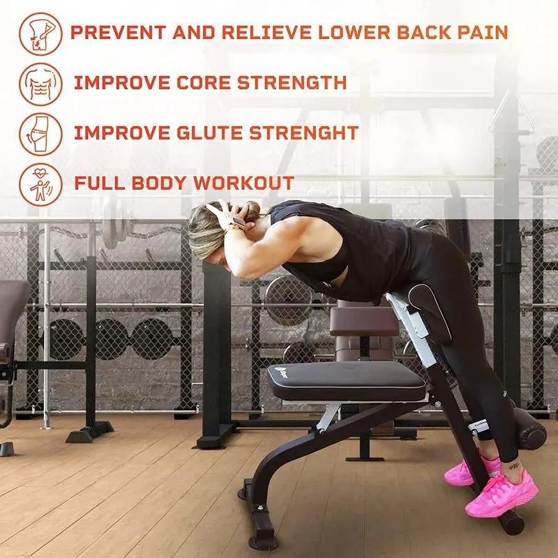Chair: & Glute Core Lifepro Extension Hamstrings Refund policy and Roman Workouts Bench Versatile for Adjustable Back
