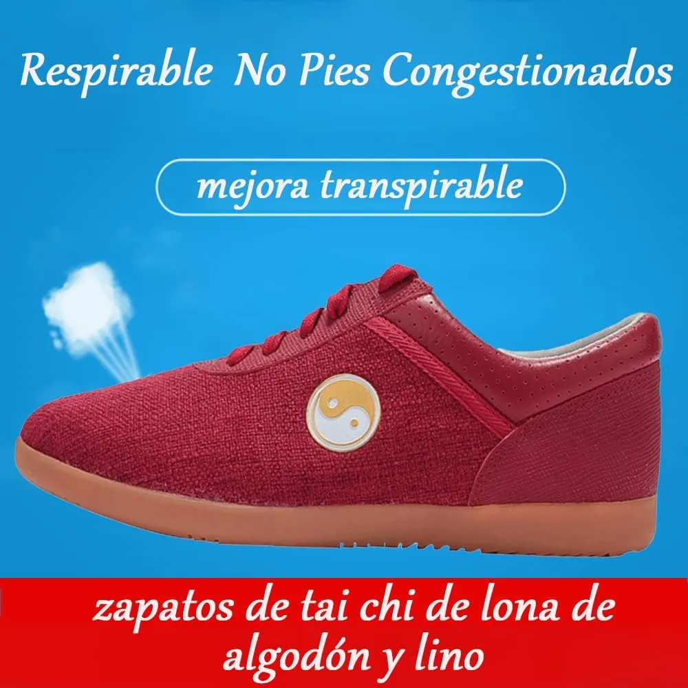 Chi Kung Shoes Martial Arts Boxing Shoes,Traditional Kung Fu Tai Chi Wushu Shaolin Qi Gong Beijing Trainer Wing Chun Slipper Sneaker Footwear for Men Women,