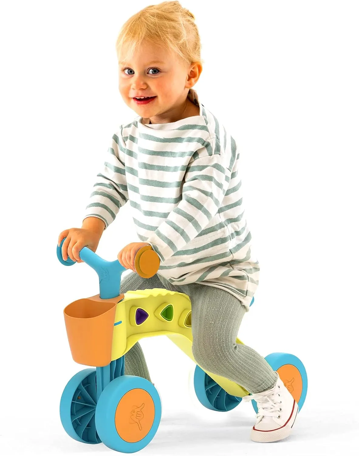 Chillafish Itsibitsi Blocks – First Ride-On Toy with Playblocks & Basket (1–3 Yrs)