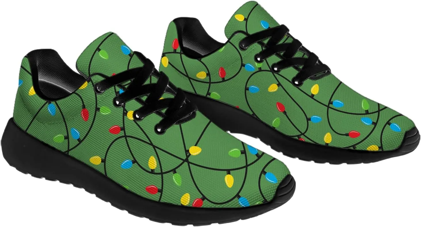 Christmas Shoes for Women Men Running Comfort Lightweight Walking Tennis Sneakers Santa Shoes Gifts for Boy Girl